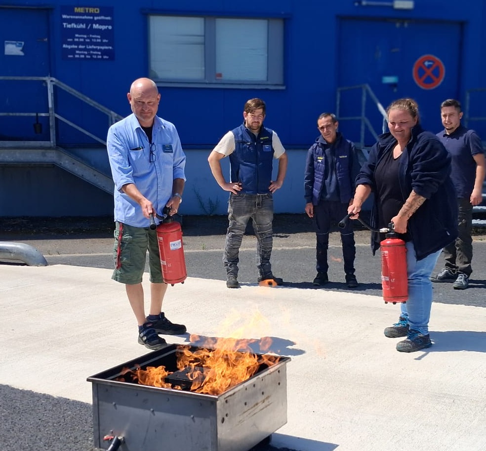 Feuerlöschtraining